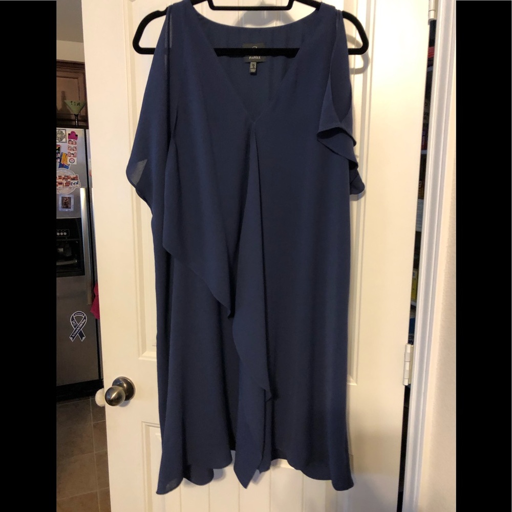 Navy Blue Flowy Dress